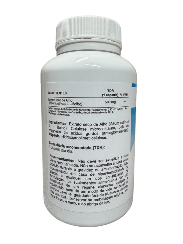 EXTRACTO SECO DE ALHO 500MG - 120 cápsulas - Image 3