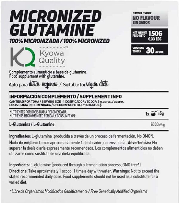 GLUTAMINA EM PÓ (Kyowa Quality®) - 150g - Image 2
