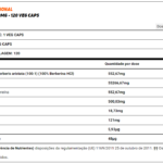 BERBERINA COMPLEX 500mg - 120 cápsulas