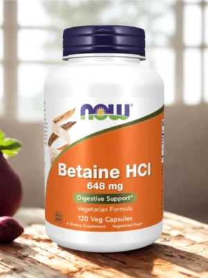 BETAÍNA HCl 648mg - 120 veg caps