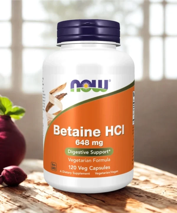 BETAÍNA HCl 648mg - 120 veg caps