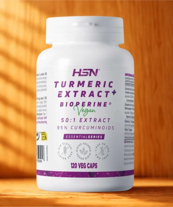 CURCUMA (50:1) 650mg (EXTRATO) + BIOPERINE® - 120 cápsulas