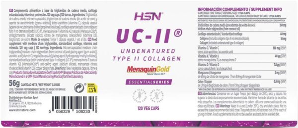UC-II® 40mg - 120 cápsulas - Image 2