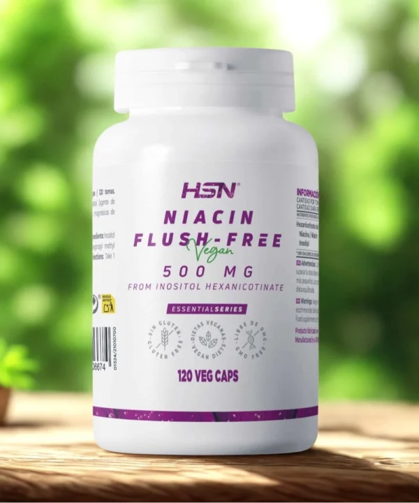 NIACINA (VITAMINA B3) FLUSH-FREE 500mg - 120 cápsulas